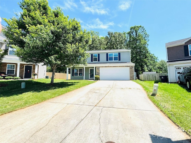 5879 Odenton Ln Unit 45, Pfafftown, NC 27040 - traditional-style house featuring concrete driveway and a garage