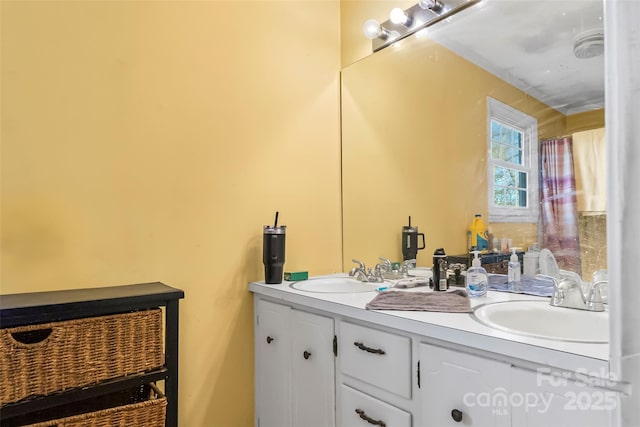 bathroom with vanity