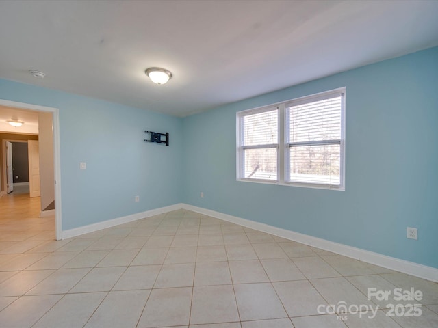 view of tiled empty room