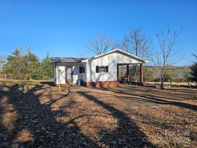 view of rear view of property