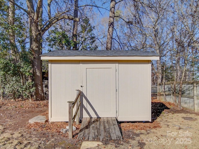 view of outdoor structure