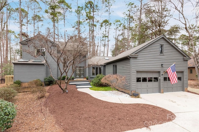 view of front of house featuring a garage