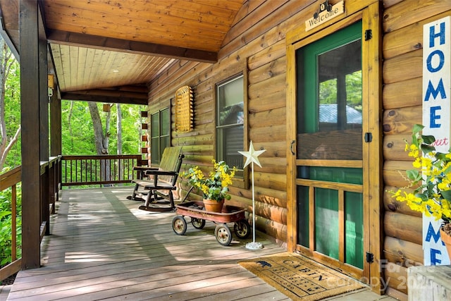 108 Oak Winds Dr Unit 202S, Old Fort, NC 28762 - wooden terrace featuring a porch