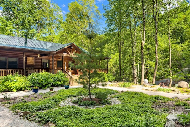 108 Oak Winds Dr Unit 202S, Old Fort, NC 28762 - view of yard featuring covered porch