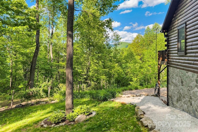 108 Oak Winds Dr Unit 202S, Old Fort, NC 28762 - view of yard with a wooded view