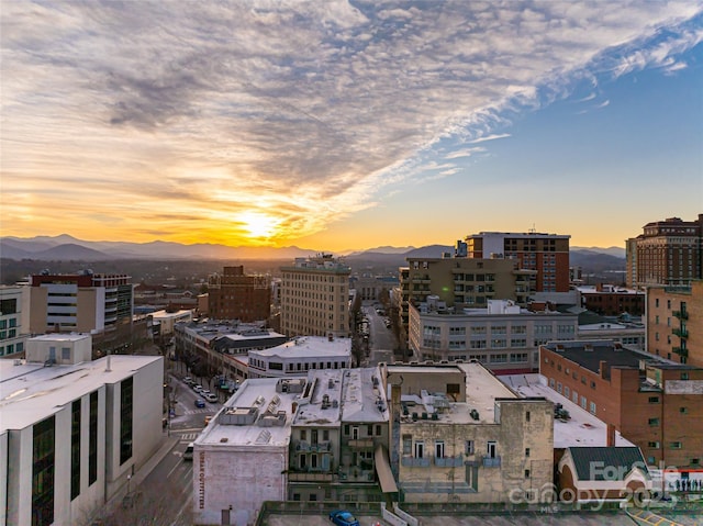 view of city with a mountain view