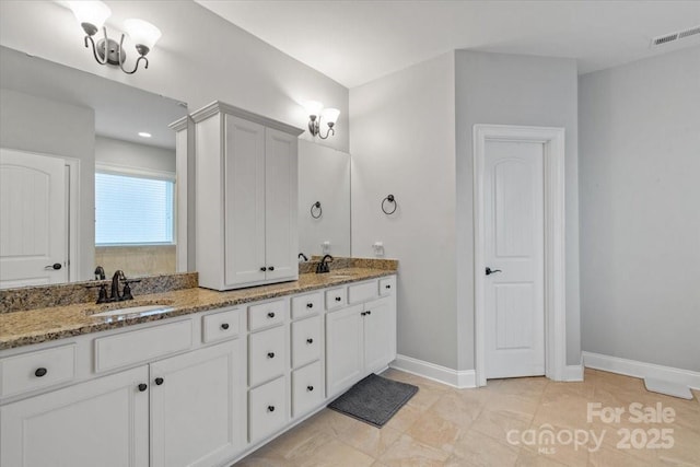 bathroom with vanity