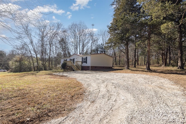 view of side of property