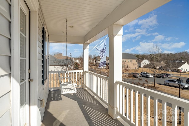 balcony with covered porch