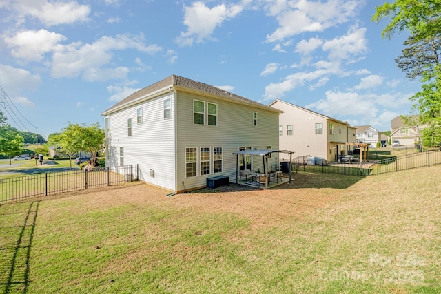 232 Morgans Branch Rd, Belmont, NC 28012 - rear view of property featuring a fenced backyard and a yard
