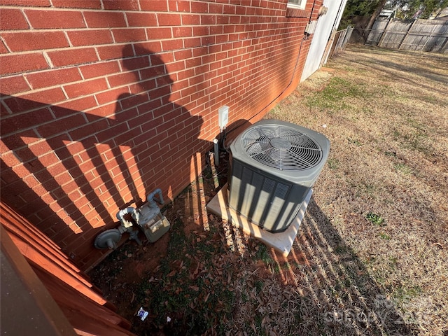 exterior details featuring central AC unit