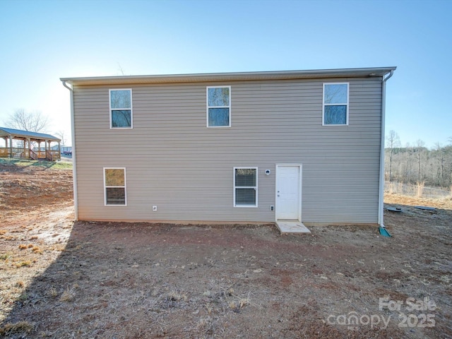 view of back of property