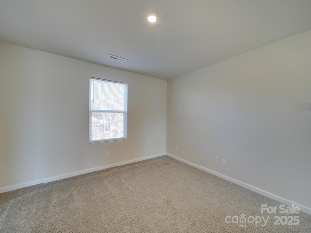 view of carpeted empty room