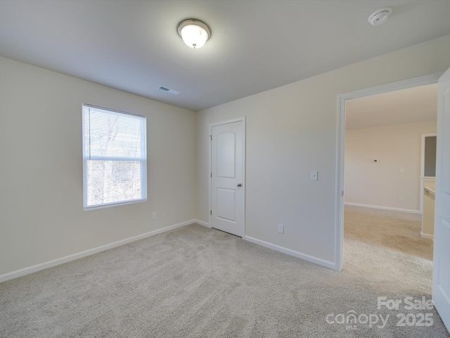 view of carpeted empty room