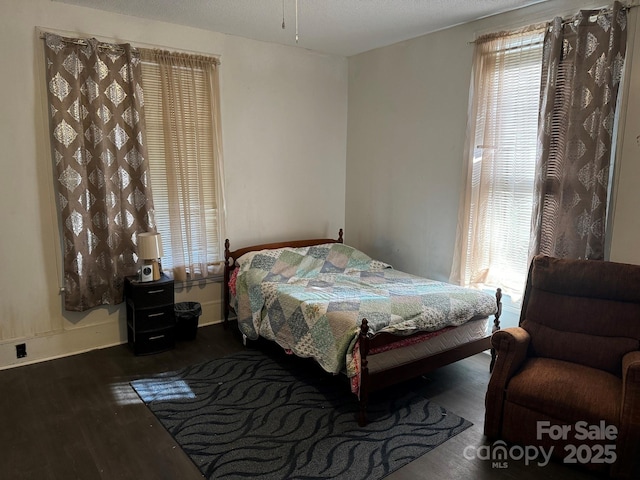 bedroom featuring wood-type flooring