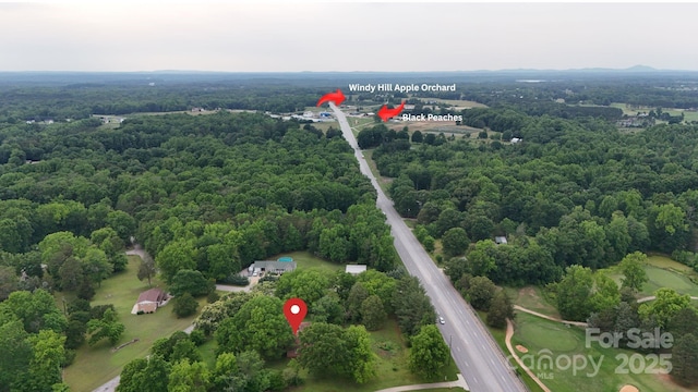 1491 Black Hwy, York, SC 29745 - bird's eye view of a heavily wooded area