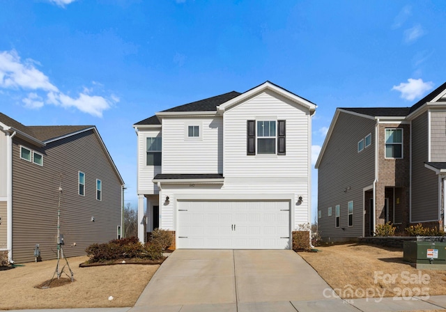 front facade featuring a garage