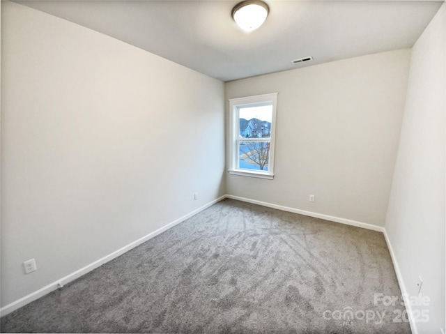 view of carpeted empty room