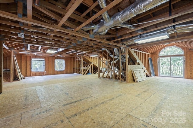 view of attic