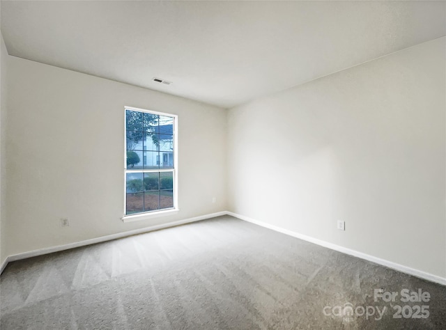 view of carpeted empty room