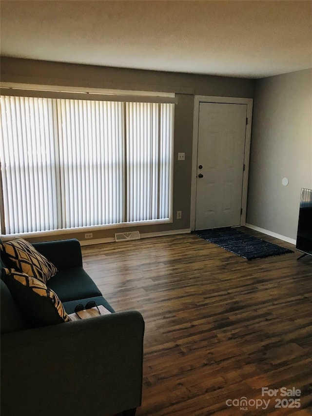 foyer featuring dark hardwood / wood-style flooring