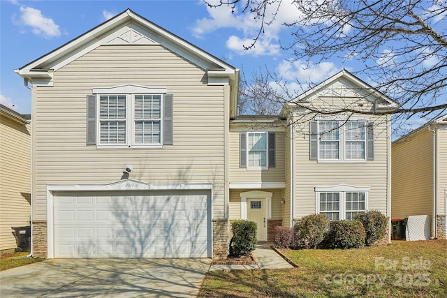 view of front of house featuring a garage