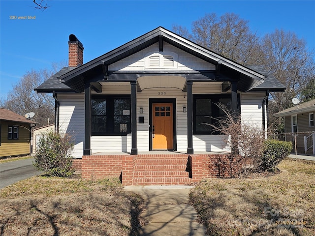 view of bungalow-style home