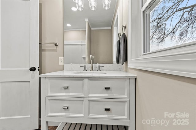 bathroom with vanity