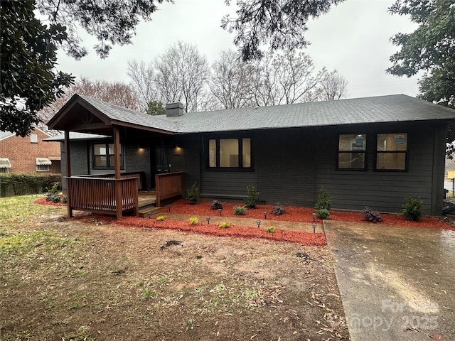 view of ranch-style home