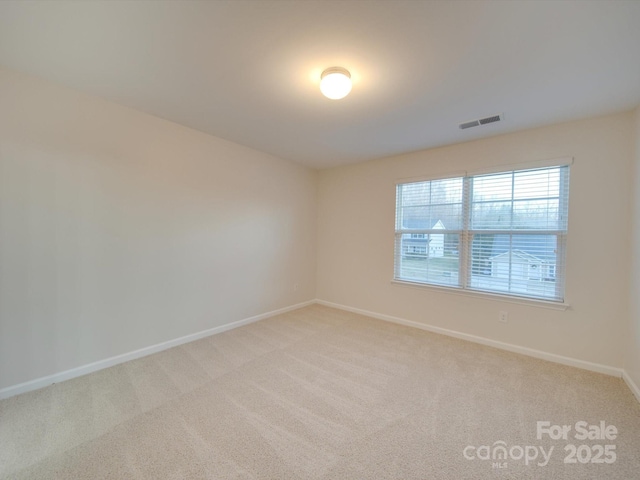 view of carpeted empty room