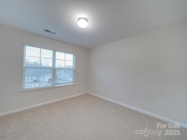 view of carpeted empty room