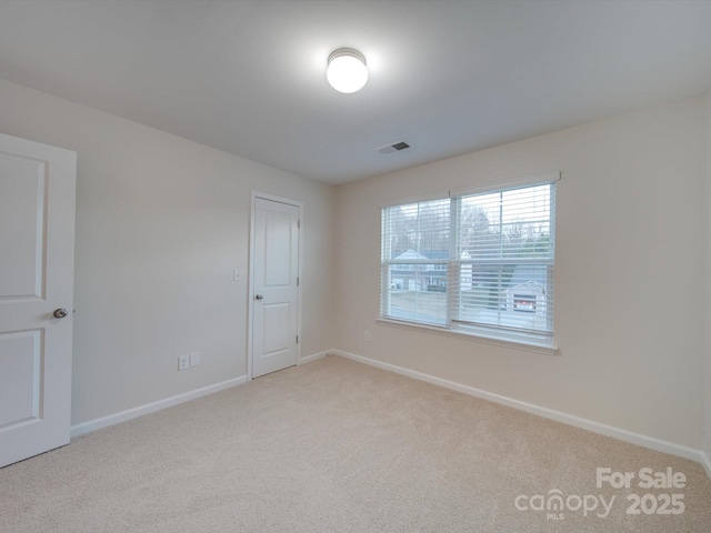 view of carpeted empty room