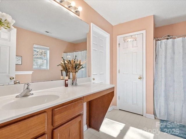 bathroom with vanity