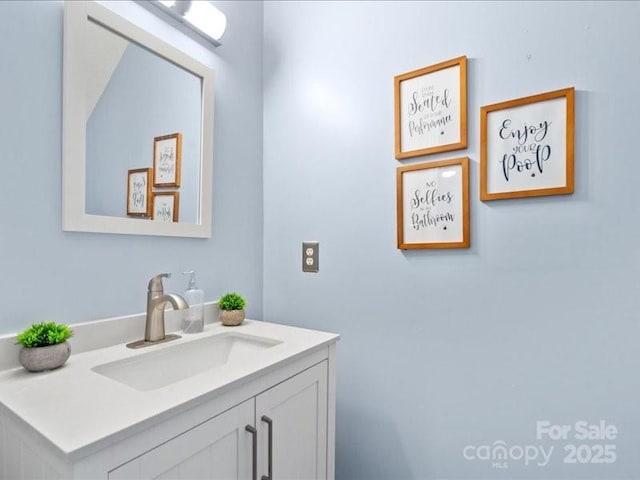 bathroom featuring vanity