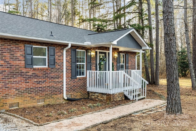 view of front of home with covered porch