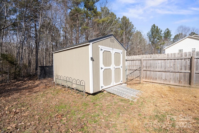 view of outbuilding