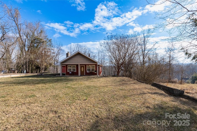 exterior space with covered porch