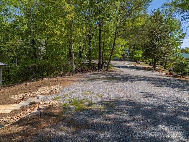 view of road