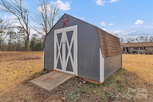 view of outbuilding