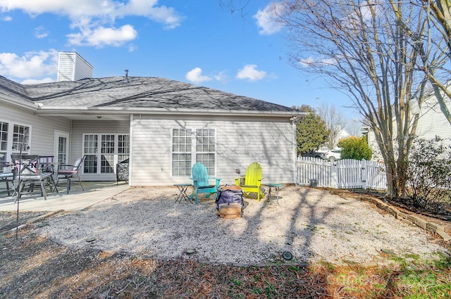 rear view of house featuring a patio