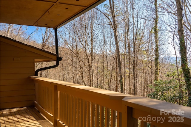 view of balcony