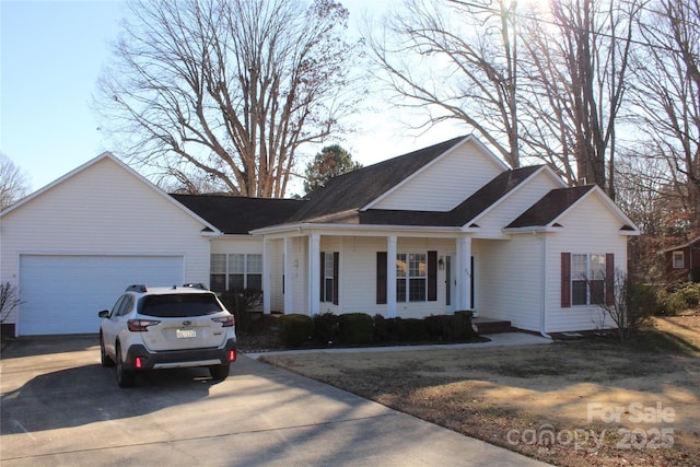 ranch-style house with a garage