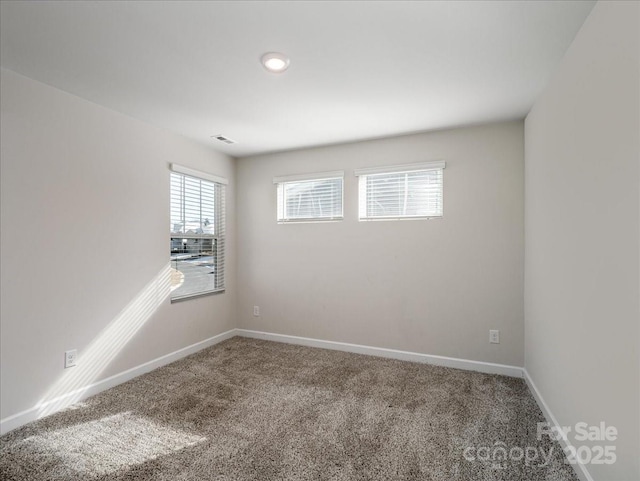 view of carpeted empty room