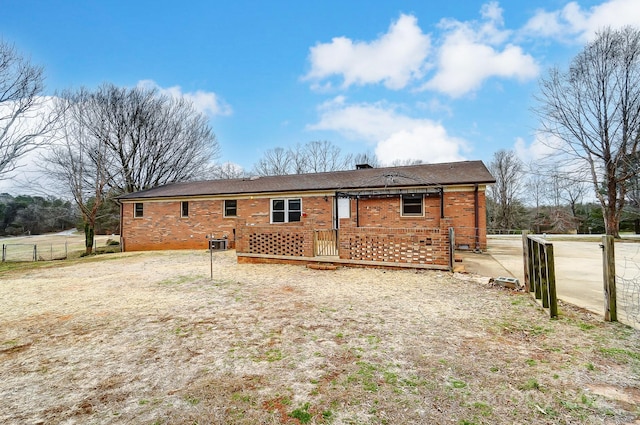 view of back of property