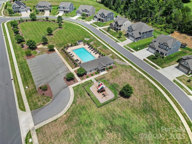 birds eye view of property