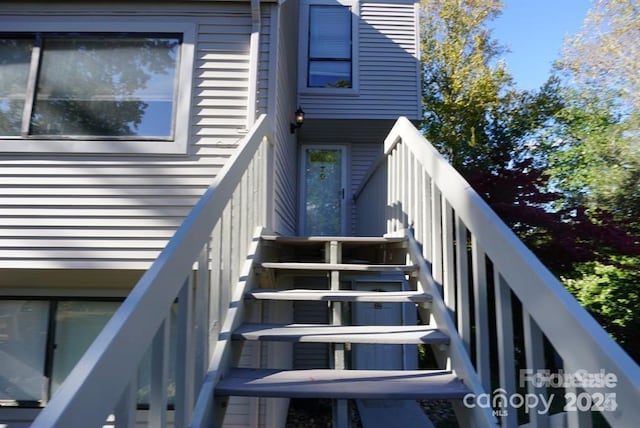 view of stairs