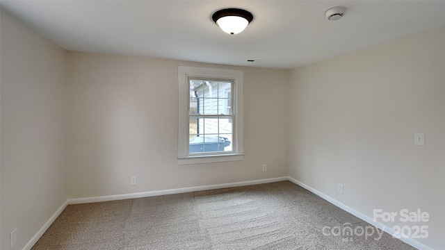 view of carpeted empty room