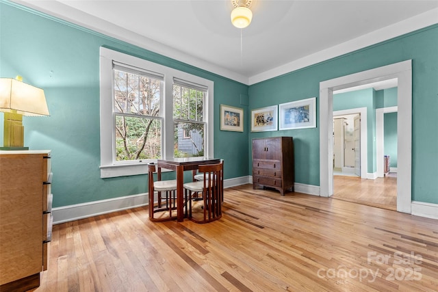 interior space featuring light wood-type flooring