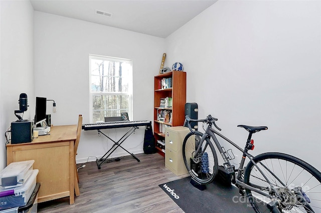 interior space featuring hardwood / wood-style flooring