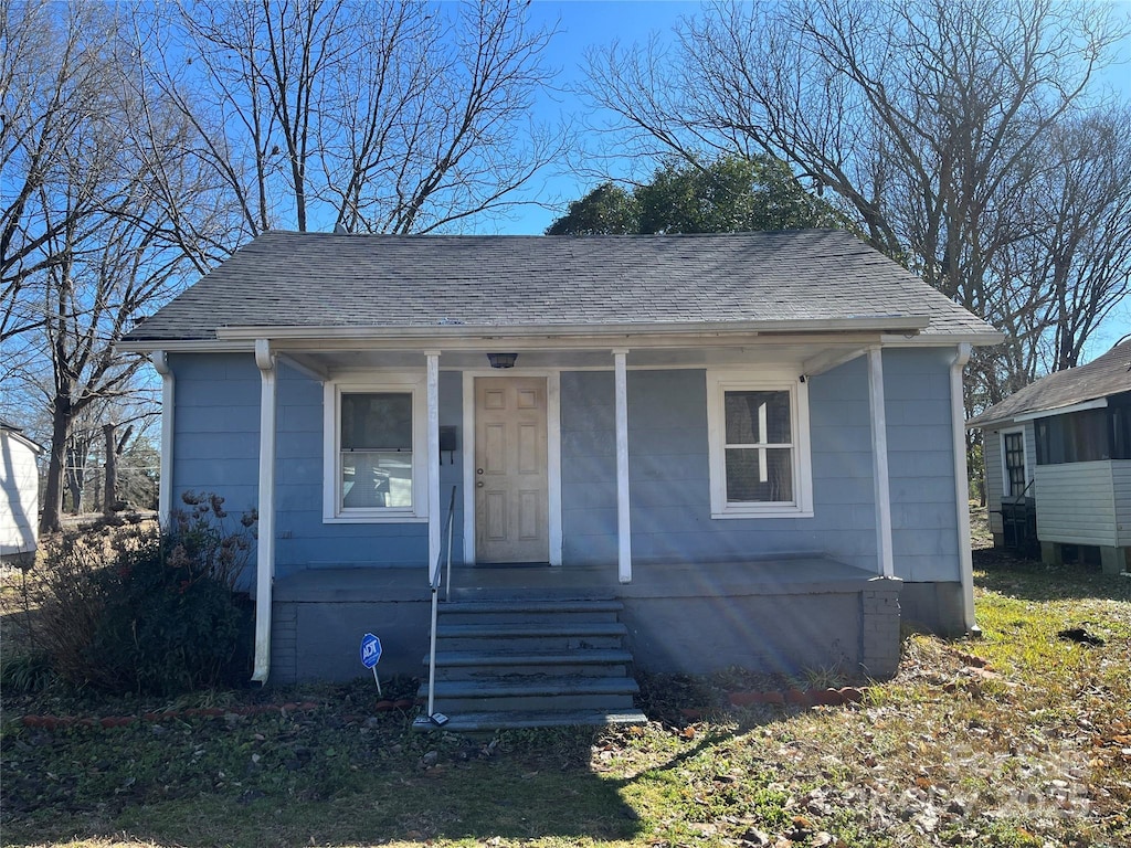 view of bungalow-style home